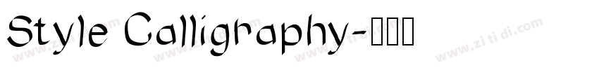 Style Calligraphy字体转换